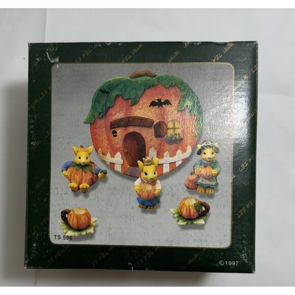 97s Halloween and Pumpkin Mouse Animal Fall  Gorgeous Y2K 10 Pcs W Details - Picture 15 of 16